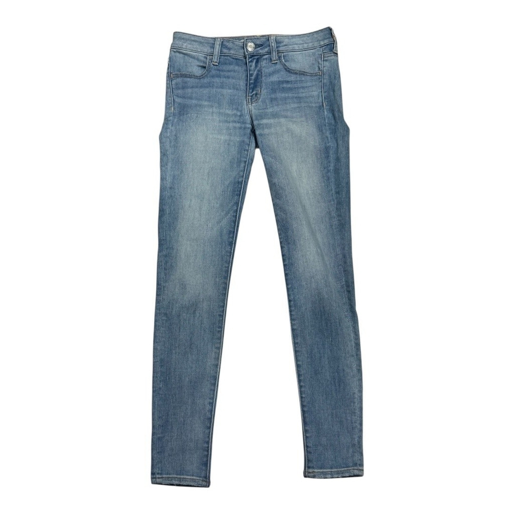 American Eagle Jeans Womens 4 Blue Super Super Stretch Skinny Denim Light Wash